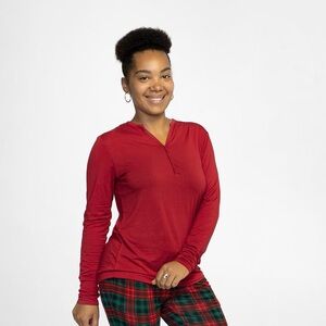 Little Sleepies Holiday Red Women’s Pajama Top